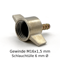 Flügelmutter M16x1,5mm 6mm Ø Luftanschluss...
