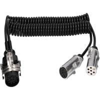 Elektrowendel 3,8m 24V 15-Pol auf 2x7-Pol Typ S+N