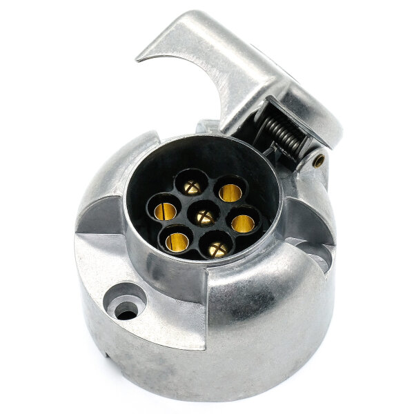 7-Pol Steckdose 12V PKW Aluminium