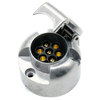 7-Pol Steckdose 12V PKW Aluminium