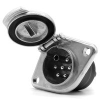 24V 7-Pol Steckdose Metall Schraubkontakte ISO 3731-S