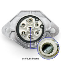 24V 7-Pol Steckdose Metall Schraubkontakte ISO 3731-S