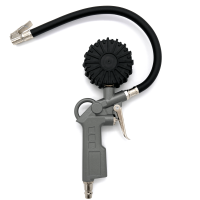 Luftpistole mit Manometer Reifenfüller mit Schlauch und Momentstecknippel