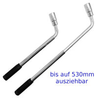 Radmutternschlüssel ausziehbar mit 17mm 19mm Nuss