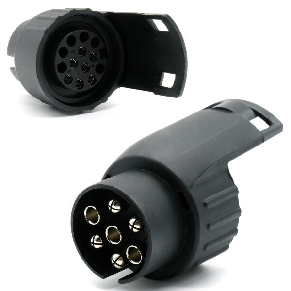 Kurzadapter 12V 7-Pol auf 13-Pol Anhänger PKW
