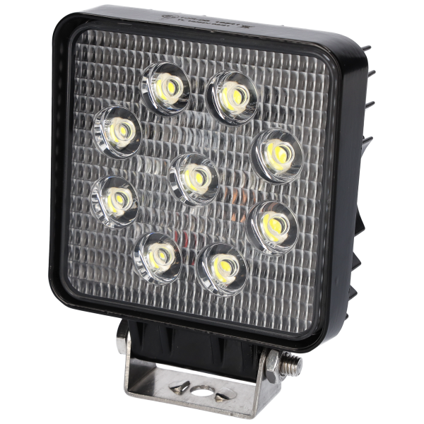Arbeitsscheinwerfer 9 LEDs 1430 Lumen 12V/24V mit 30cm Kabel IP67