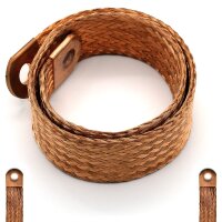 Masseband 42cm Loch 8mm Ø Erdung Kupfergewebe