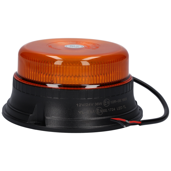 Rundumleuchte Festanbau 3 Schrauben 12 Leds*3W 36W Flash R65 ECE R10 70mm hoch 12-24V