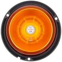 Rundumleuchte Festanbau 3 Schrauben 12 Leds*3W 36W Flash R65 ECE R10 70mm hoch 12-24V