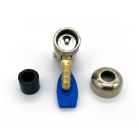 Reifenfüllnippel Hebelstecker für 6mm Schlauch Ø