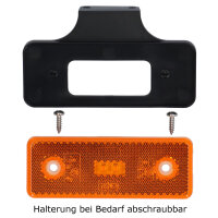 Seitenmarkierungsleuchte LED orange mit Halter 12-24V