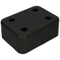 Rammpuffer 200x150x80mm 4-Loch 116/75mm LxH Lochabstand