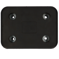 Rammpuffer 200x150x80mm 4-Loch 116/75mm LxH Lochabstand