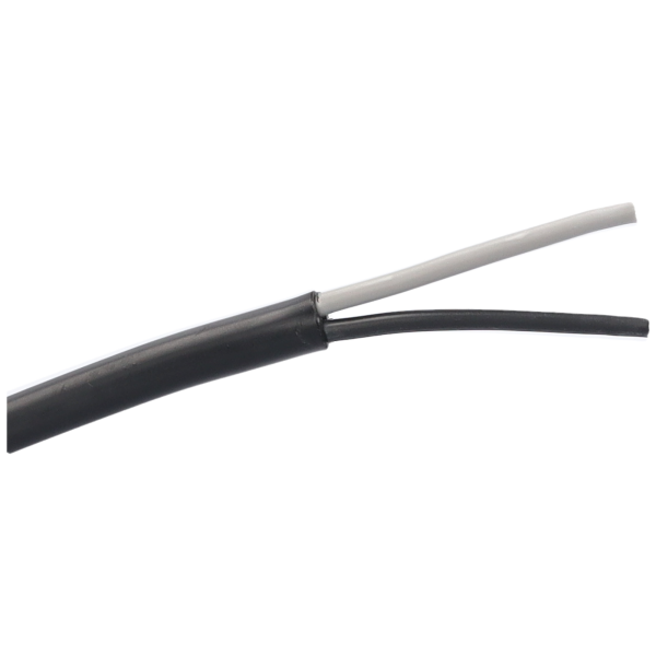 Elektroleitung 2-Polig 2x1,5mm² grau/schwarz