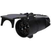 12V 7-Pol Steckdose in Steckerform mit Deckel