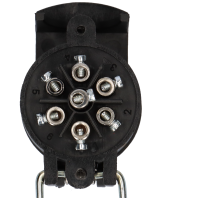 12V 7-Pol Steckdose in Steckerform mit Deckel