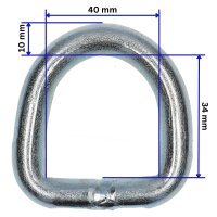 Zurröse klappbar 2000daN verzinkt Bügel 10mm...