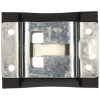 Türfeststeller mit Halteteil & Unterlagen verzinkt 130mm lang