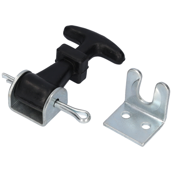 Haubenhalter Gummi komplett universell 65mm lang Universal