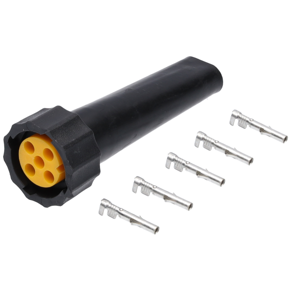 Bajonettstecker 5-Pol gelb