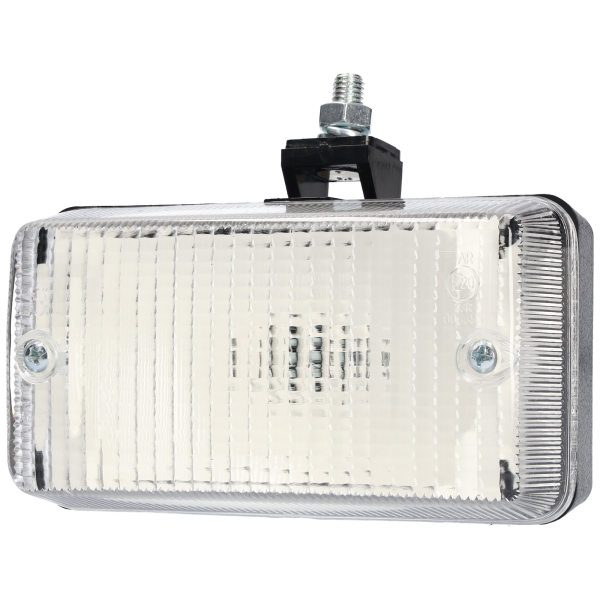 Rückfahrleuchte rechteckig mit Halterung und Schraube