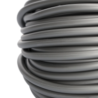 Planenseil 8mm Ø PVC ohne Einlage silber 1m