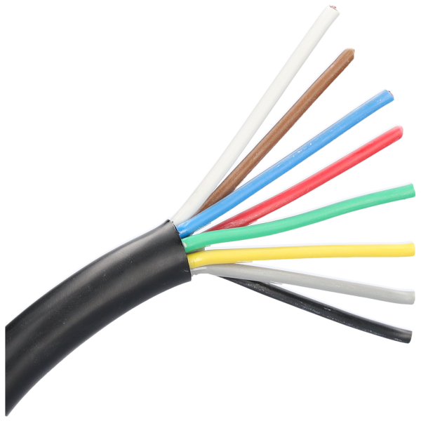 Elektroleitung 8-Polig 8x1.5mm² schwarz/grau/gelb/grün/rot/blau/braun/weiß