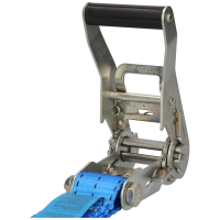 Zurrgurt mit Ratsche 2m 35mm breit 3000daN mit Haken und Gummischutz für PKW Transport über Reifen oder durch Felge