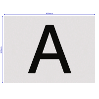 A Tafel Magnetfolie Abfallschild magnetisch