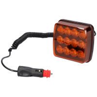 Blitzleuchte Orange Flash 12 LEDs mit Magnet und Stecker...