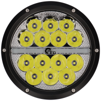 Fernscheinwerfer LED mit Positionslicht 5690LM mit Kabel 12/24V IP67 14+12 LEDs mit Cover