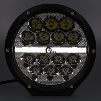 Fernscheinwerfer LED mit Positionslicht 5690LM mit Kabel 12/24V IP67 14+12 LEDs mit Cover