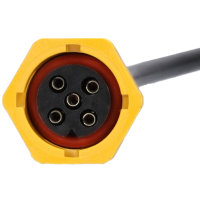 Anschlussstecker gelb 5pol 1m Kabel