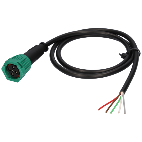 Anschlussstecker grün 5pol 1m Kabel