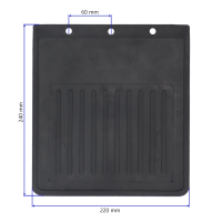 2x Schmutzfänger 220x240 mit Befestigungsmaterial