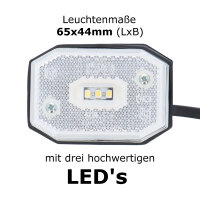 Seitenmarkierungsleuchte LED Umrissleuchte Weiß