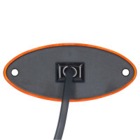 Seitenmarkierungsleuchte Oval LED orange ohne Halterung 12V 24V 12-36V