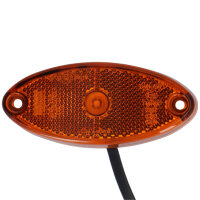Seitenmarkierungsleuchte Oval LED orange ohne Halterung 12V 24V 12-36V