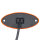 Seitenmarkierungsleuchte Oval LED orange ohne Halterung 12V 24V 12-36V
