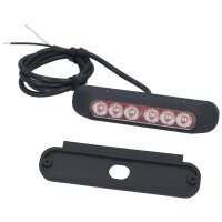 Nebelschlussleuchte klein 6 LEDs 1m Kabel 12-36V