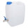 Wasserkanister Trinkwasser 10L mit Metallhahn blauer Deckel