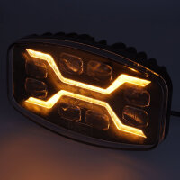 Fernscheinwerfer LED x Spider mit Positionslicht & Blitzlicht 12/24V IP69K 72 LEDs