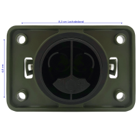 12+24V 2-Pol Steckdose Nato 50mm²