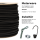 Expanderseil 6mm schwarz 1m