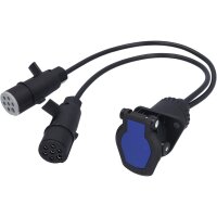 Kurzadapter 24V 15pol auf 2x 7pol Stecker 50cm Kabel