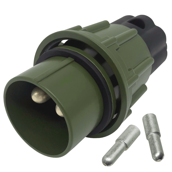 12V+24V 2-Pol Stecker Nato 50mm²