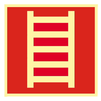 Rettungsleiter Folie nachleuchtend 