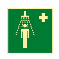 Notdusche Kunststoff nachleuchtend selbstklebend 150 x...