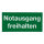 Text " Notausgang freihalten " Kunststoff 297 x 148 mm